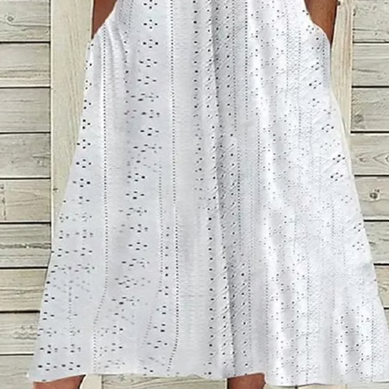 Robe Élégante Femme avec Décolleté en V et Découpes