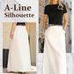 Jupe longue rétro fluide en mousseline pour femme - Style romantique et élégant