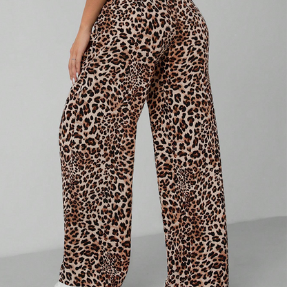 ✨DERNIER JOUR 50% OFF🔥Pantalon large à imprimé léopard à la mode pour femme