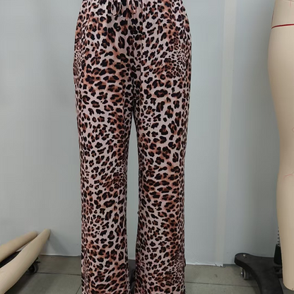 ✨DERNIER JOUR 50% OFF🔥Pantalon large à imprimé léopard à la mode pour femme