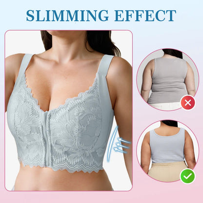 ✨Achetez-en 1 obtenez-en 1💞Soutien-gorge ultra souple avec fermeture éclair à l'avant et sans armatures