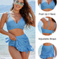 👙2026 Nouveau Type 49% DE RÉDUCTION💥Ensembles de bikinis taille haute Femmes Contrôle de l'abdomen Gingham