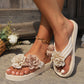 💕Promotion - 50% de réduction🌸Sandales de plage antidérapantes pour femmes avec détails floraux