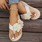 💕Promotion - 50% de réduction🌸Sandales de plage antidérapantes pour femmes avec détails floraux