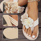 💕Promotion - 50% de réduction🌸Sandales de plage antidérapantes pour femmes avec détails floraux