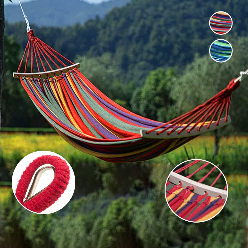 ⏰ Dernier jour des soldes ! ⌛✨ Hamac renforcé multi-personnes à rayures ✨