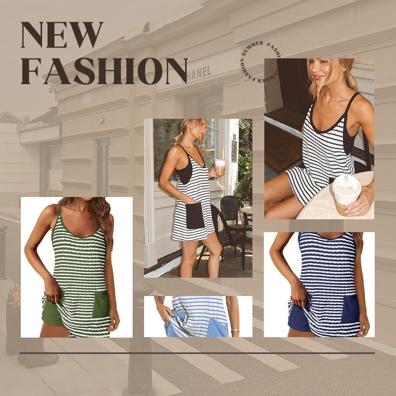 🔥NOUVEAU STYLE ÉTÉ 2026 -50%🎁Robe d'été sans manches avec short pour femme