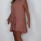 Tenues 2 pièces pour femmes : Top tunique plissé et short