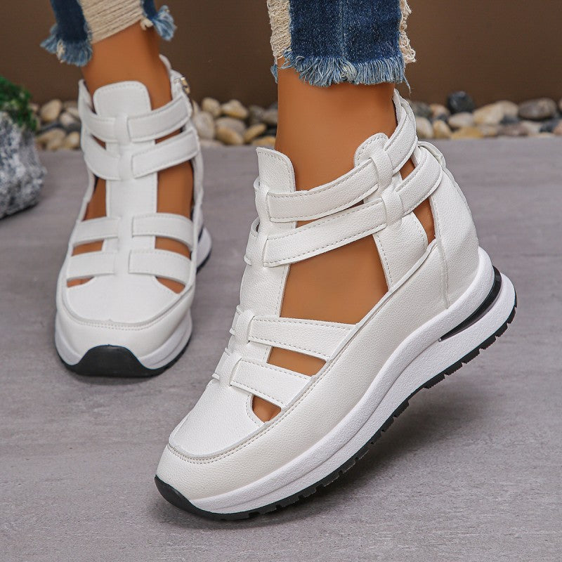 📢📢50 % DE RÉDUCTION !!⏰Sandales compensées confortables et légères avec fermeture éclair latérale