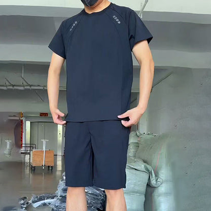 🔥Ensemble 2 pièces pour homme : t-shirt léger décontracté et short
