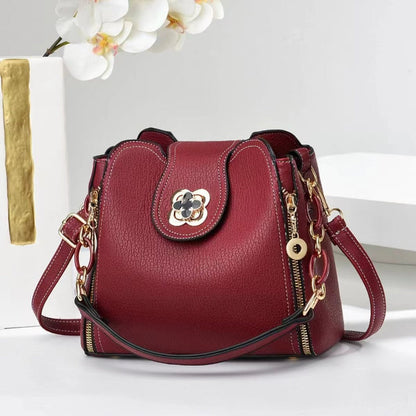 🔥Vente directe d'usine🔥Sac à bandoulière en cuir multi-poches de grande capacité pour femme à la mode