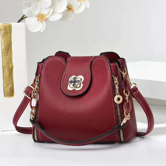 🔥Vente directe d'usine🔥Sac à bandoulière en cuir multi-poches de grande capacité pour femme à la mode
