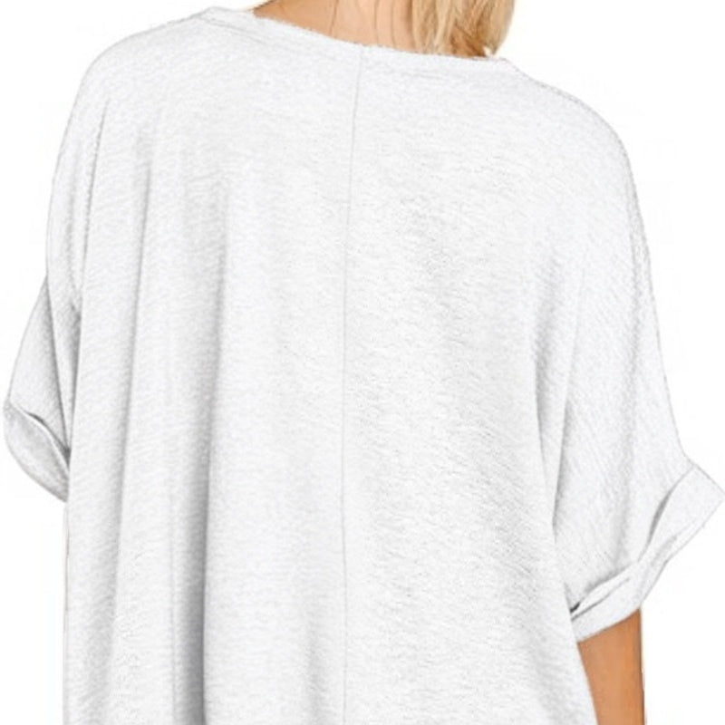 👚 50% DE RÉDUCTION 💐 Haut décontracté femme – Tissu doux & respirant – Léger, confortable & parfait pour le printemps ou l’été – idéal avec jean ou short 🌸🍃