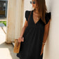 Robe Mini Décontractée à Découpes pour Femme