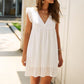 Robe Mini Décontractée à Découpes pour Femme