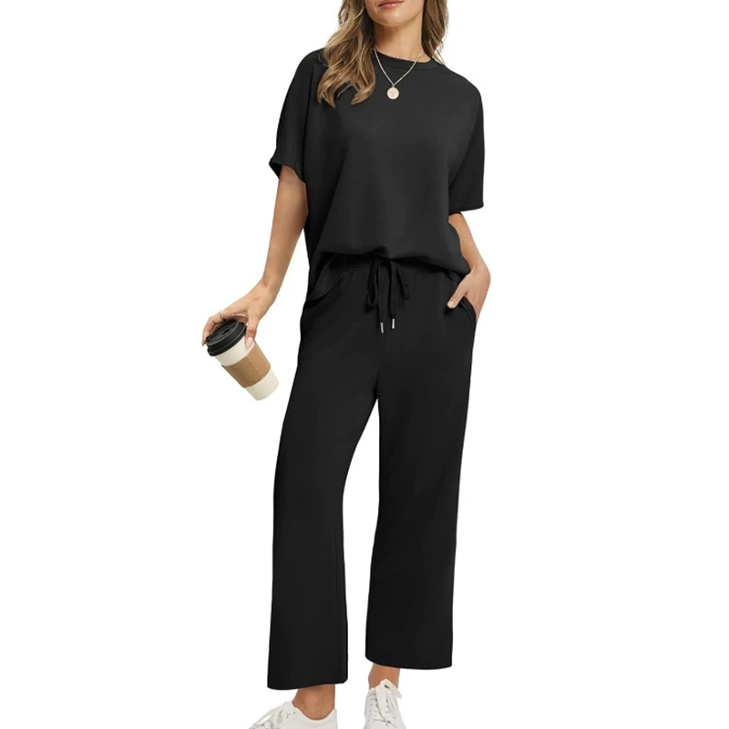 ✨️Soldes d'été - 55 % de réduction✨️Ensemble haut et pantalon décontractés et doux pour femme