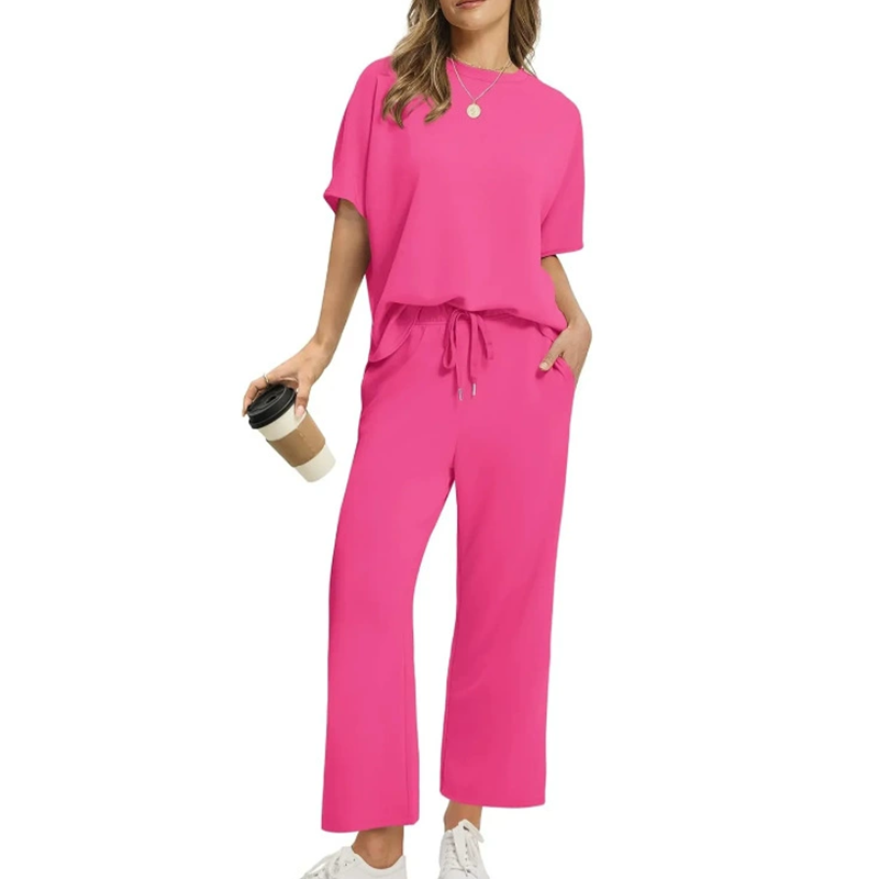 ✨️Soldes d'été - 55 % de réduction✨️Ensemble haut et pantalon décontractés et doux pour femme