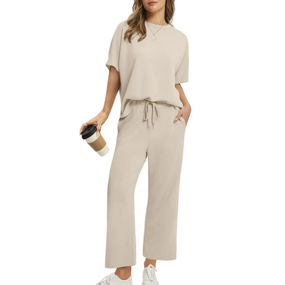 ✨️Soldes d'été - 55 % de réduction✨️Ensemble haut et pantalon décontractés et doux pour femme