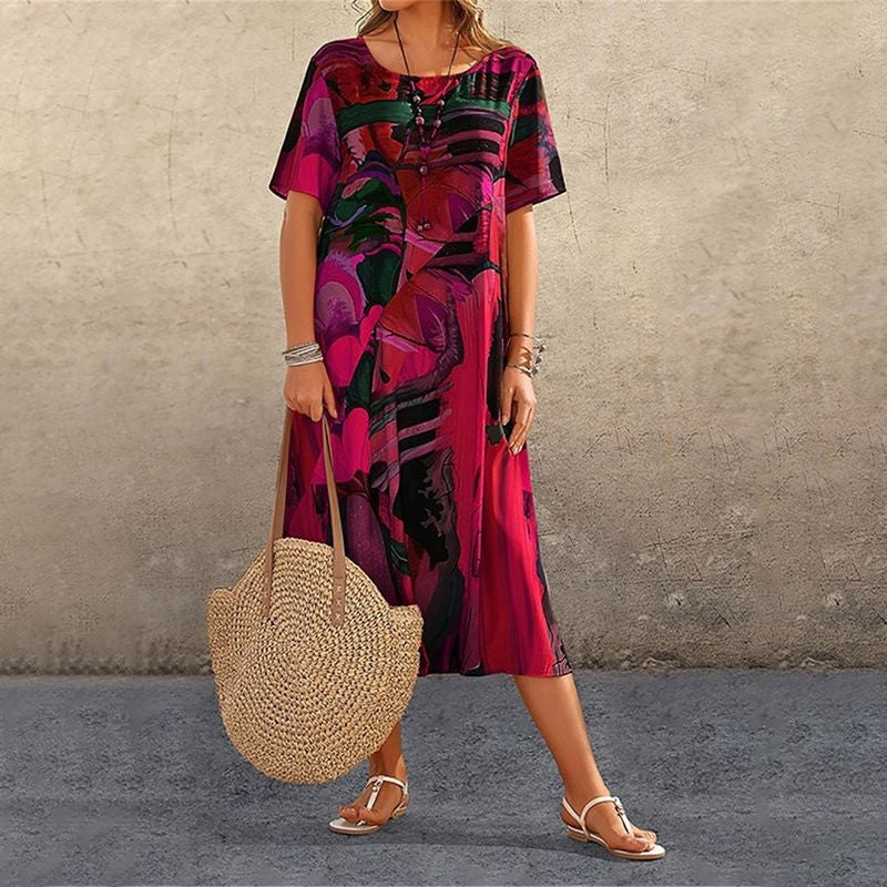 ⏳Offre spéciale à durée limitée ⏰ Robe tropicale brise légère