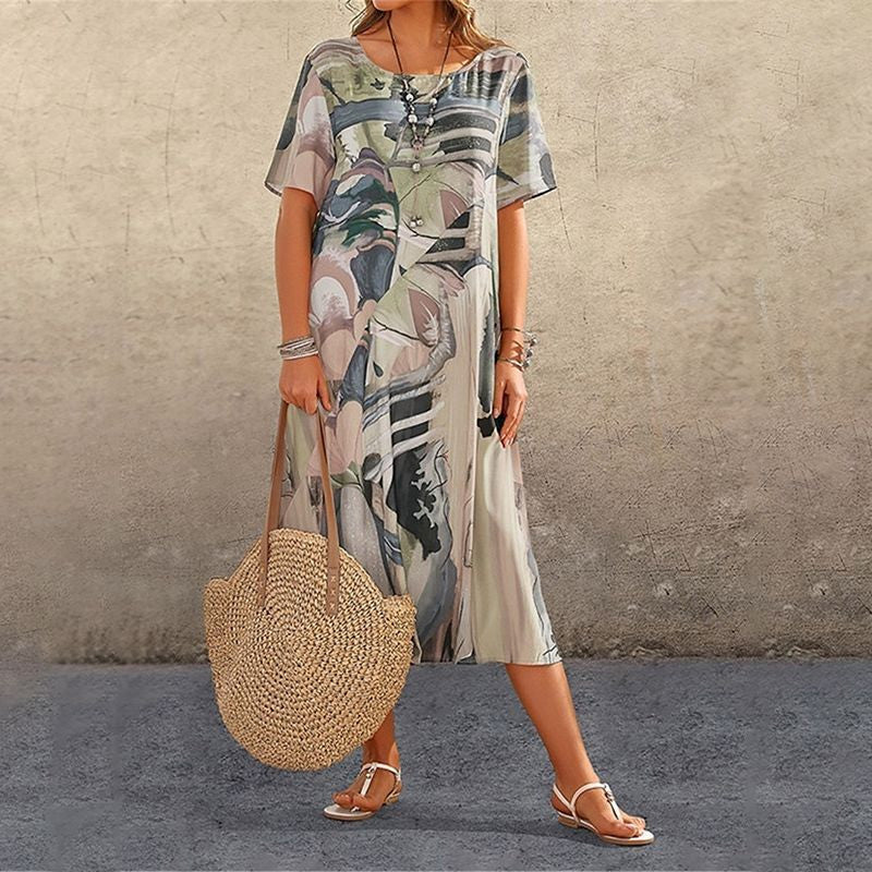 ⏳Offre spéciale à durée limitée ⏰ Robe tropicale brise légère