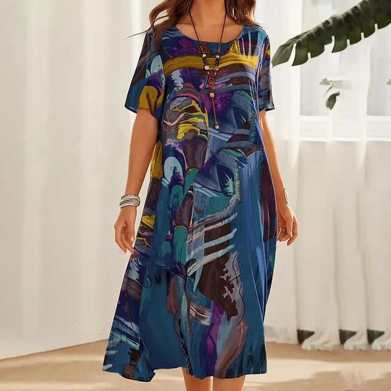 ⏳Offre spéciale à durée limitée ⏰ Robe tropicale brise légère