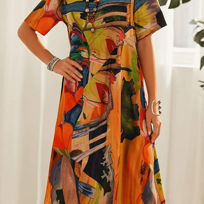⏳Offre spéciale à durée limitée ⏰ Robe tropicale brise légère