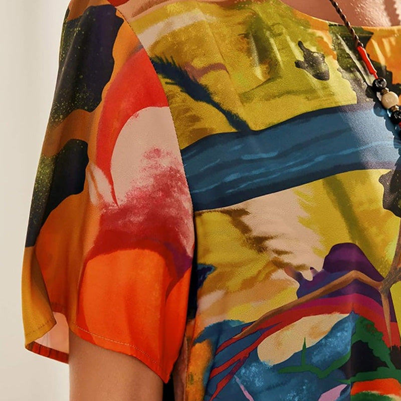 ⏳Offre spéciale à durée limitée ⏰ Robe tropicale brise légère