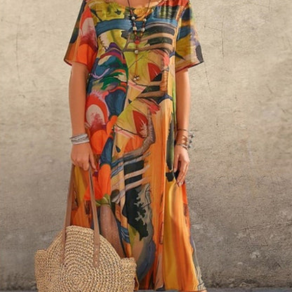 ⏳Offre spéciale à durée limitée ⏰ Robe tropicale brise légère
