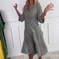 ⏳Time-limited Special⏰Women’s Polka Dot Button Loose Fit Dress