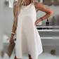 Robe décontractée sans manches en ligne A pour femmes