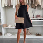 Robe décontractée sans manches en ligne A pour femmes