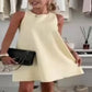 Robe décontractée sans manches en ligne A pour femmes