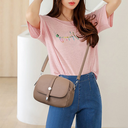 Sac léger à bandoulière de couleur unie pour femmes