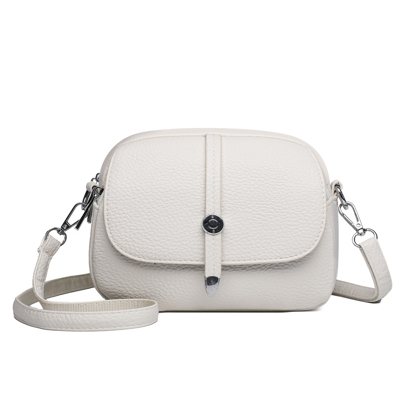 Sac léger à bandoulière de couleur unie pour femmes