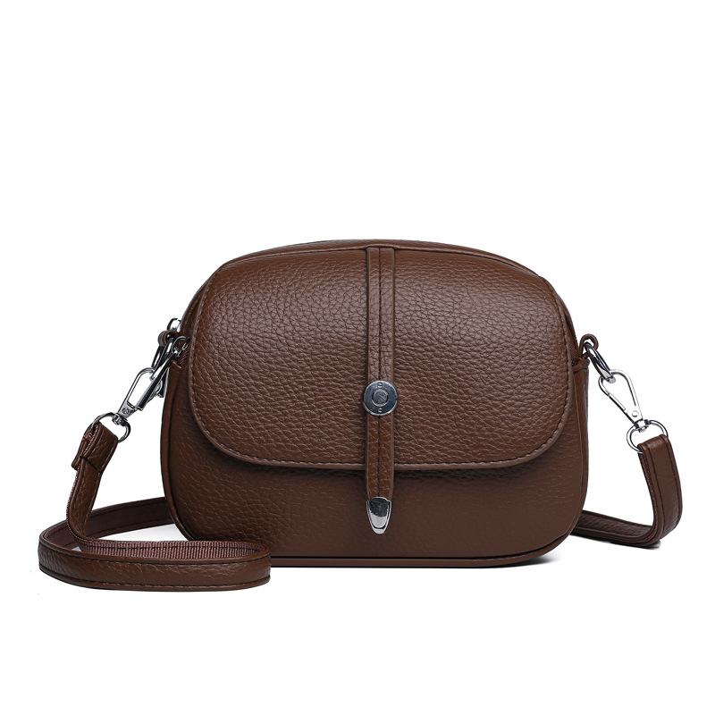 Sac léger à bandoulière de couleur unie pour femmes