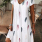 ✨ HOT SALE 2026 – 50% DE RÉDUCTION ! ⌛ Robe Longue Élégante à Col en V et Imprimé Floral pour Femme – Taille Haute, Tissu Coton Respirant & Manches Courtes – Parfaite pour l’Été, les Vacances et les Occasions Spéciales 🌸💃