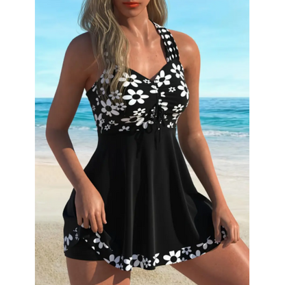 Maillots de bain Tankini à imprimé floral pour femmes avec caleçon de bain