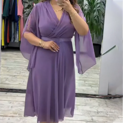 💕50% de réduction💕Robe Élégante à Col en V pour Femme