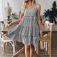 Women's Striped Print Vest Dress