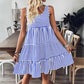 Women's Striped Print Vest Dress