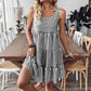 Women's Striped Print Vest Dress