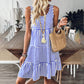 Women's Striped Print Vest Dress