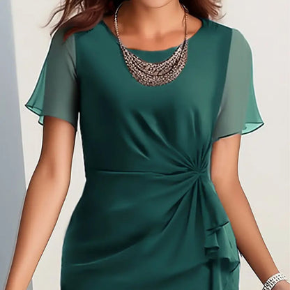 🌸Réduction limitée à 50 %🌸Robe Unie Élégante et Tendance