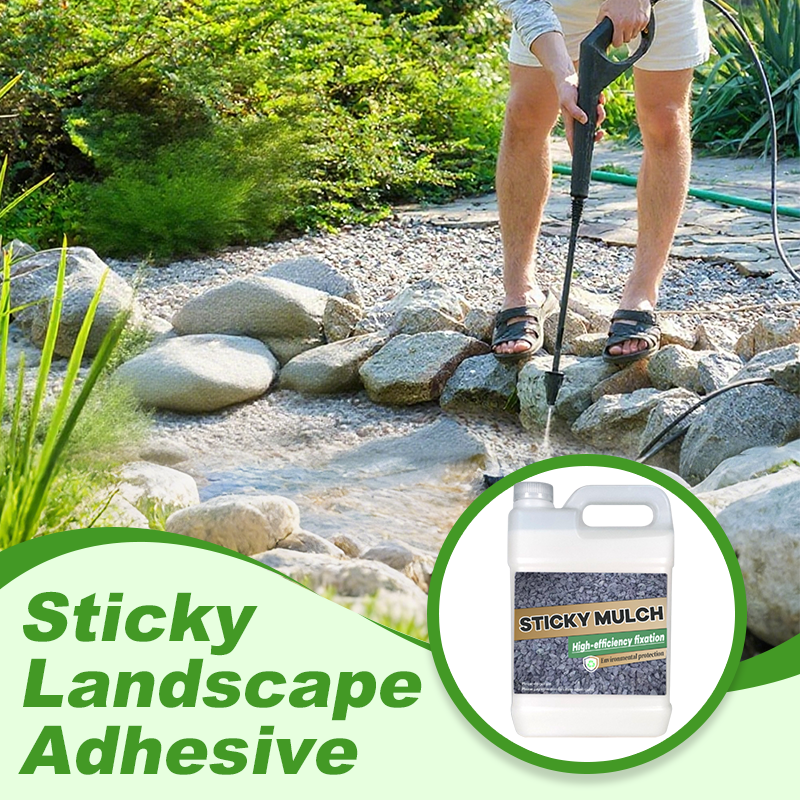 📢🏡🌧️ PROMO -52% ! Colle Paysage Ultra-Rapide – Adhésif Imperméable Paillis, Cailloux, Décoration Extérieure, 500g, 2h Séchage