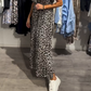 🥳durée limitée, demi-tarif🥰Robe longue imprimé léopard pour femme