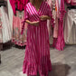Robe décontractée à rayures et col en V pour femme