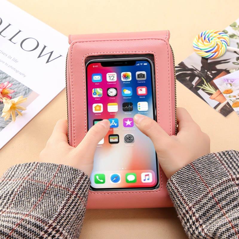 🎉👜50% de réduction ! Sac bandoulière tactile pour femme – Chargeur smartphone, antivol et résistant à l'eau