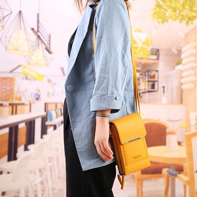 🎉👜50% de réduction ! Sac bandoulière tactile pour femme – Chargeur smartphone, antivol et résistant à l'eau