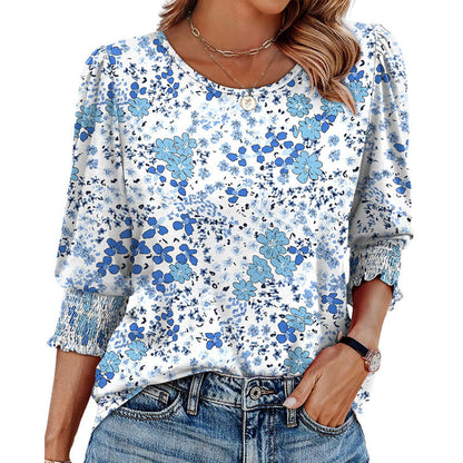 🌸 Chemise formelle et décontractée à manches fendues et poignets froncés pour femmes