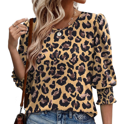 🌸 Chemise formelle et décontractée à manches fendues et poignets froncés pour femmes